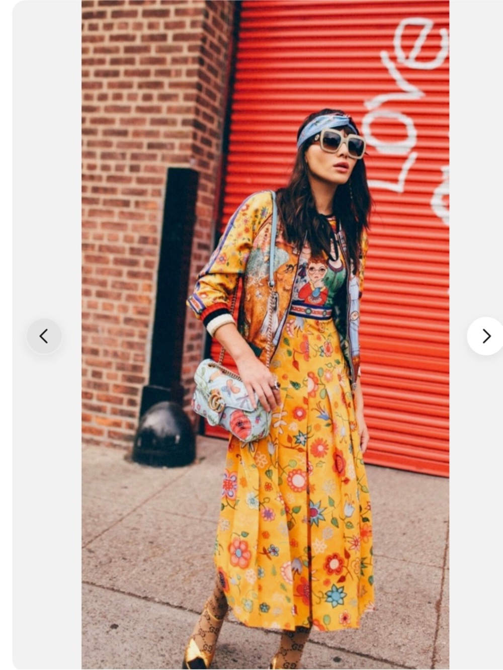 Gucci dup dress “family of faces”